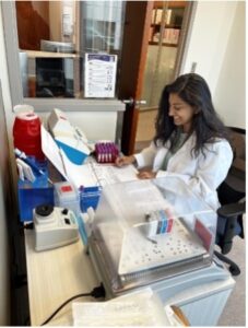 Manali Shah in the Lab