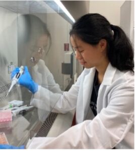 Megan Tseng in the Lab