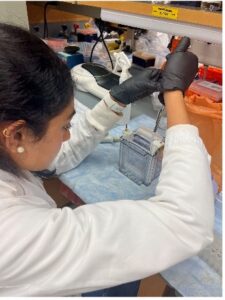 Sahana Kapoor in the Lab
