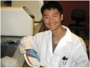 Adam Tseng in Lab